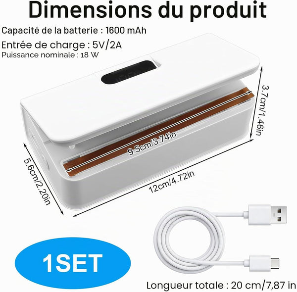 Sigilator 2 în 1 pentru pungi