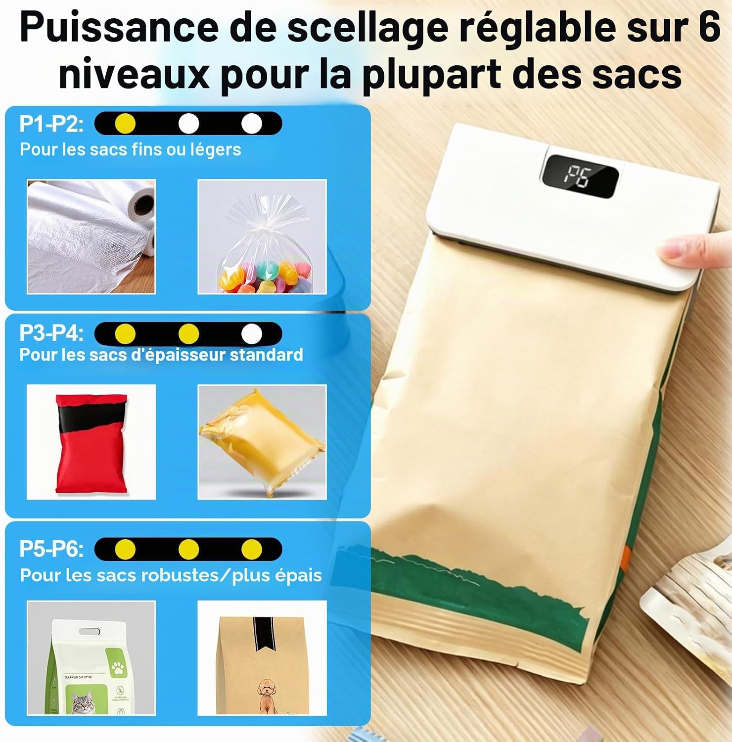 Sigilator 2 în 1 pentru pungi