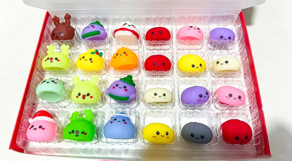 Calendar Advent cu 24 de Jucării Squishy